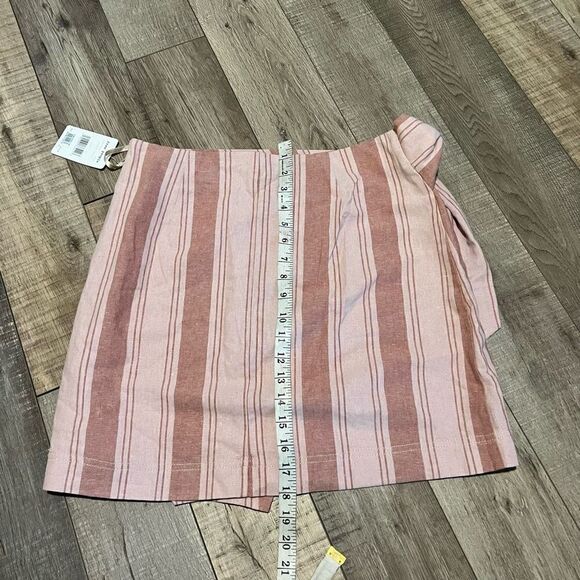 Free People Tuscan Sunrise Pink
Striped Wrap Mini Skirt size 12 - Picture 3 of 8